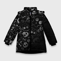 Куртка зимняя для девочки ART SKULL, цвет: 3D-черный