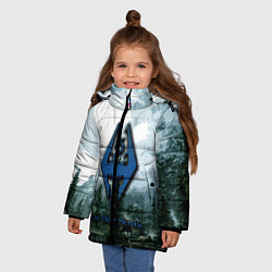 Куртка зимняя для девочки The Elder Scrolls Довакин, цвет: 3D-черный — фото 2