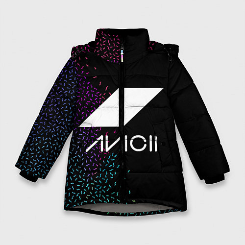 Зимняя куртка для девочки AVICII RAIBOW STYLE / 3D-Светло-серый – фото 1
