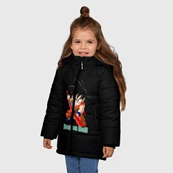 Куртка зимняя для девочки Dragon Ball, цвет: 3D-черный — фото 2