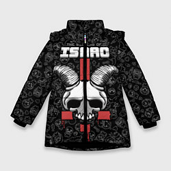 Куртка зимняя для девочки The Binding of Isaac, цвет: 3D-черный