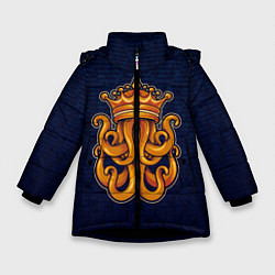 Зимняя куртка для девочки Кракен в короне