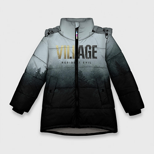 Зимняя куртка для девочки Resident Evil Village / 3D-Светло-серый – фото 1