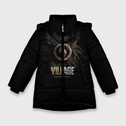 Куртка зимняя для девочки Resident Evil Village, цвет: 3D-черный