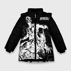 Куртка зимняя для девочки Неуязвимый Invincible, цвет: 3D-черный