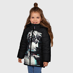 Куртка зимняя для девочки David Glitch, цвет: 3D-светло-серый — фото 2