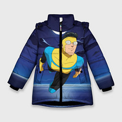 Куртка зимняя для девочки Марк Грэйсон Неуязвимый, цвет: 3D-черный
