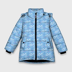 Куртка зимняя для девочки ВелоСпорт, цвет: 3D-черный