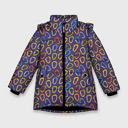 Куртка зимняя для девочки Карабины, цвет: 3D-черный