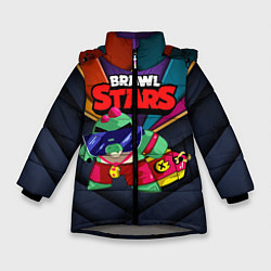Куртка зимняя для девочки Базз Buzz Brawl Stars, цвет: 3D-светло-серый