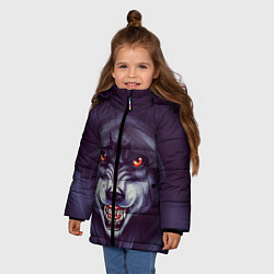 Куртка зимняя для девочки СЕРЫЙ ВОЛК 3D, цвет: 3D-черный — фото 2
