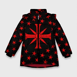 Куртка зимняя для девочки FAR CRY 5 SINNER СЕКТА, цвет: 3D-красный