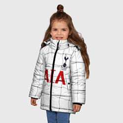 Куртка зимняя для девочки Тоттенхем Лондон, цвет: 3D-черный — фото 2