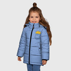Куртка зимняя для девочки Фри в кармане, цвет: 3D-черный — фото 2