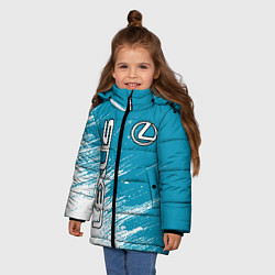 Куртка зимняя для девочки Лексус Lexus, цвет: 3D-черный — фото 2