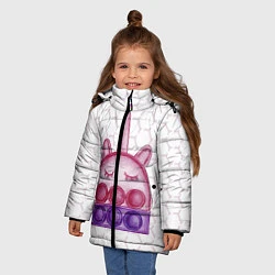 Куртка зимняя для девочки POP IT ЕДИНОРОГ ПОП ИТ, цвет: 3D-черный — фото 2