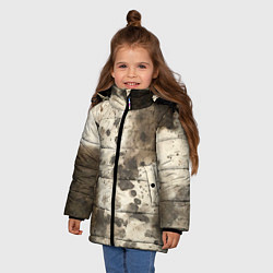 Куртка зимняя для девочки Пятьдесят оттенков серого, цвет: 3D-черный — фото 2