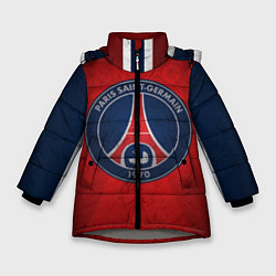 Куртка зимняя для девочки Paris Saint-Germain, цвет: 3D-светло-серый