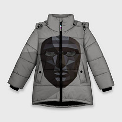 Куртка зимняя для девочки Игра в кальмара: Распорядитель, цвет: 3D-черный