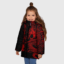 Куртка зимняя для девочки ТОКИЙСКИЕ МСТИТЕЛИ КРАСНЫЙ ДРАКОН, цвет: 3D-черный — фото 2