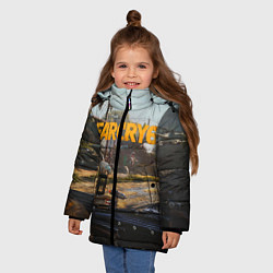 Куртка зимняя для девочки Far Cry 6 game art, цвет: 3D-черный — фото 2