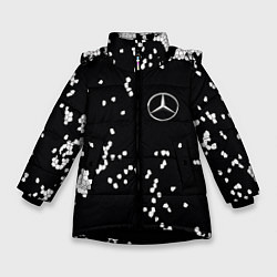 Куртка зимняя для девочки Мерин, цвет: 3D-черный
