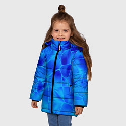 Куртка зимняя для девочки Ice Under Water, цвет: 3D-черный — фото 2