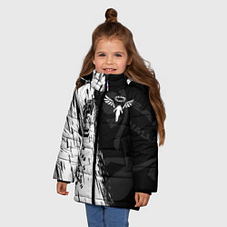 Куртка зимняя для девочки ТОКИЙСКИЕ МСТИТЕЛИ WALHALLA КЛАН, цвет: 3D-светло-серый — фото 2