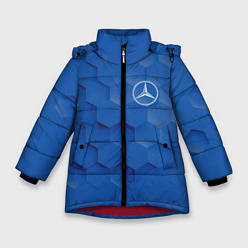 Зимняя куртка для девочки Мерин - реально лучшая тачка! / 3D-Красный – фото 1