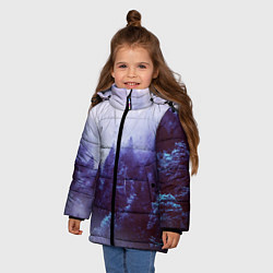 Куртка зимняя для девочки ЛЕСНОЙ ТУМАН, цвет: 3D-красный — фото 2