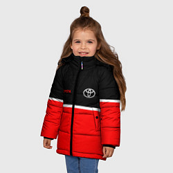 Куртка зимняя для девочки Toyota Два цвета, цвет: 3D-черный — фото 2