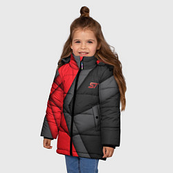 Куртка зимняя для девочки ST FORD спина, цвет: 3D-светло-серый — фото 2
