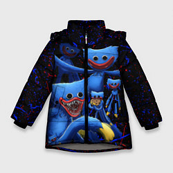 Куртка зимняя для девочки Huggy Wuggy: Players, цвет: 3D-светло-серый