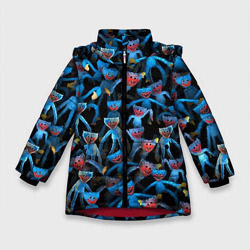Зимняя куртка для девочки Толпа Хагги Вагги / 3D-Красный – фото 1