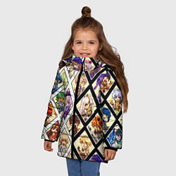 Куртка зимняя для девочки GENSHIN IMPACT ГЕНШИН ИМПАКТ ВСЕ ПЕРСОНАЖИ, цвет: 3D-черный — фото 2