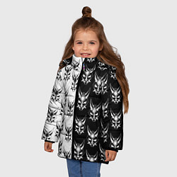 Куртка зимняя для девочки GENSHIN IMPACT XIAO MASK ГЕНШИН ИМПАКТ СЯО МАСКА, цвет: 3D-светло-серый — фото 2