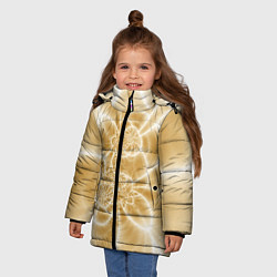 Куртка зимняя для девочки Коллекция Journey Дороги пустыни 284-7-42, цвет: 3D-светло-серый — фото 2