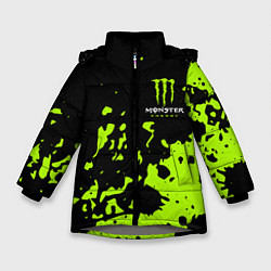 Зимняя куртка для девочки Monster Energy green