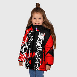 Куртка зимняя для девочки TOKYO REVENGERS ТОСВА RED VER, цвет: 3D-светло-серый — фото 2