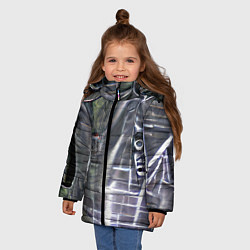 Куртка зимняя для девочки Light Kevlar, цвет: 3D-светло-серый — фото 2
