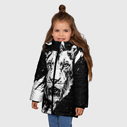 Куртка зимняя для девочки ТигрTiger, цвет: 3D-светло-серый — фото 2
