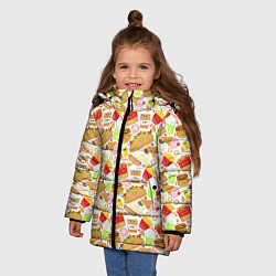 Куртка зимняя для девочки Продукты Питания, цвет: 3D-красный — фото 2