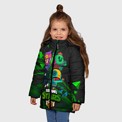 Куртка зимняя для девочки BRAWL STARS КОМПАНИЯ ИГРА, цвет: 3D-светло-серый — фото 2
