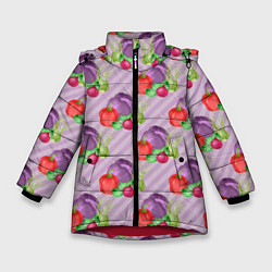 Зимняя куртка для девочки Овощной микс Vegan