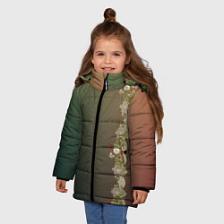 Куртка зимняя для девочки Уютица на градиенте, цвет: 3D-светло-серый — фото 2
