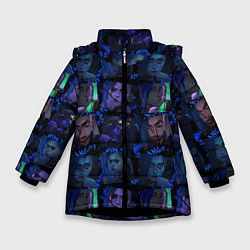 Куртка зимняя для девочки LEAGUE Of LEGENDS - JINX, цвет: 3D-черный