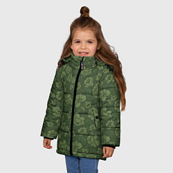 Куртка зимняя для девочки Хохлома камуфляж, цвет: 3D-светло-серый — фото 2