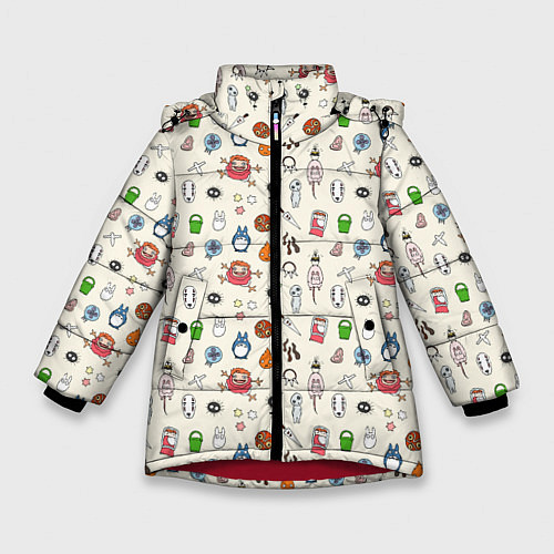 Зимняя куртка для девочки Ghibli Аll / 3D-Красный – фото 1