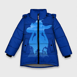 Куртка зимняя для девочки Астролог Мона, цвет: 3D-светло-серый