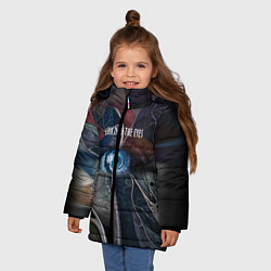 Куртка зимняя для девочки Look into the eyes, цвет: 3D-светло-серый — фото 2